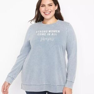 Lane Bryant Strong Women Graphic Sweatshirt Size 14/16